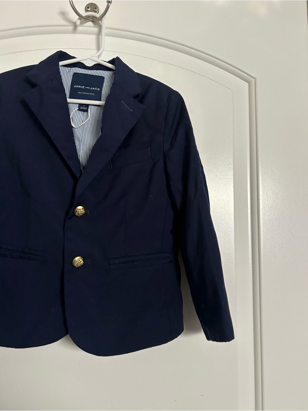 Janie and Jack Boy Maritime The Classic Blazer Navy Size 5 NWOT preppy holiday - Picture 12 of 15